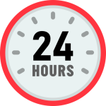 clock showing 24 hours