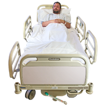 Person in hospital bed